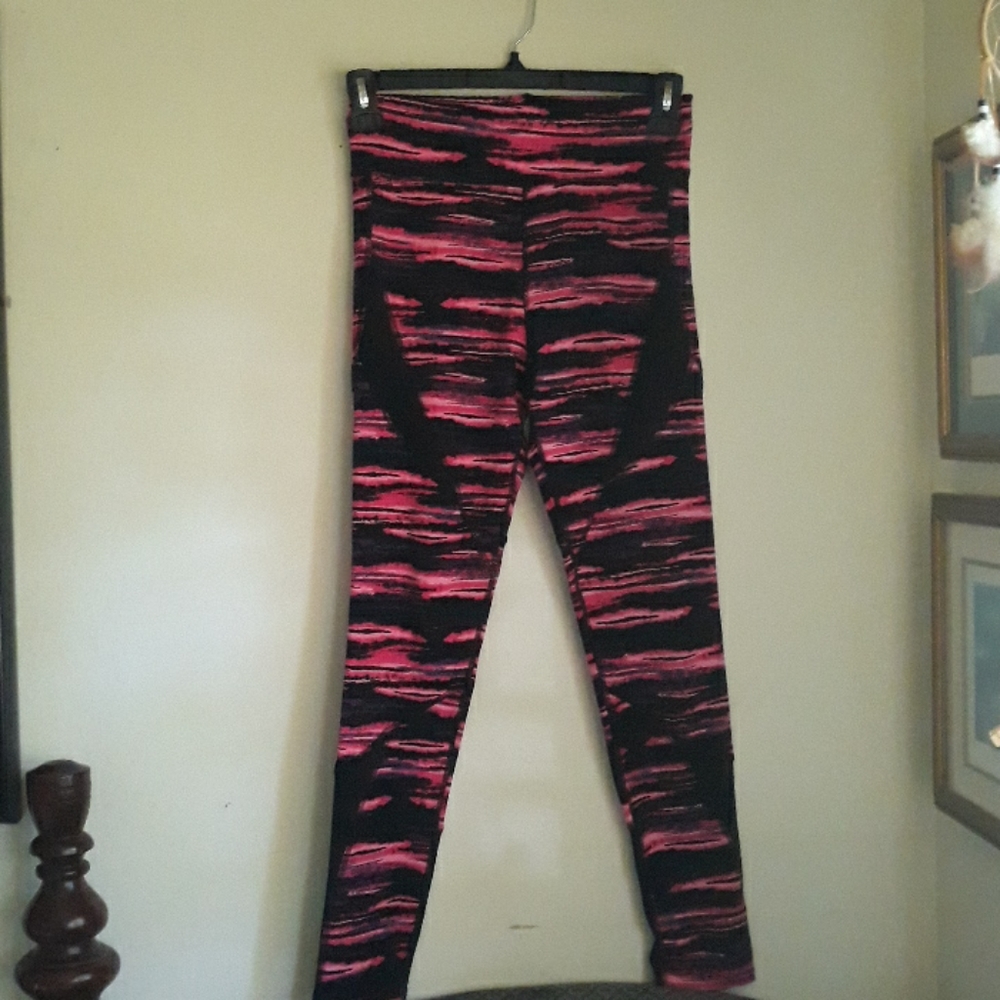 Popfit leggings pink and black